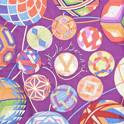 Hermes Cashmere Silk l' Art Du Temari Shawl 140 3 of 7