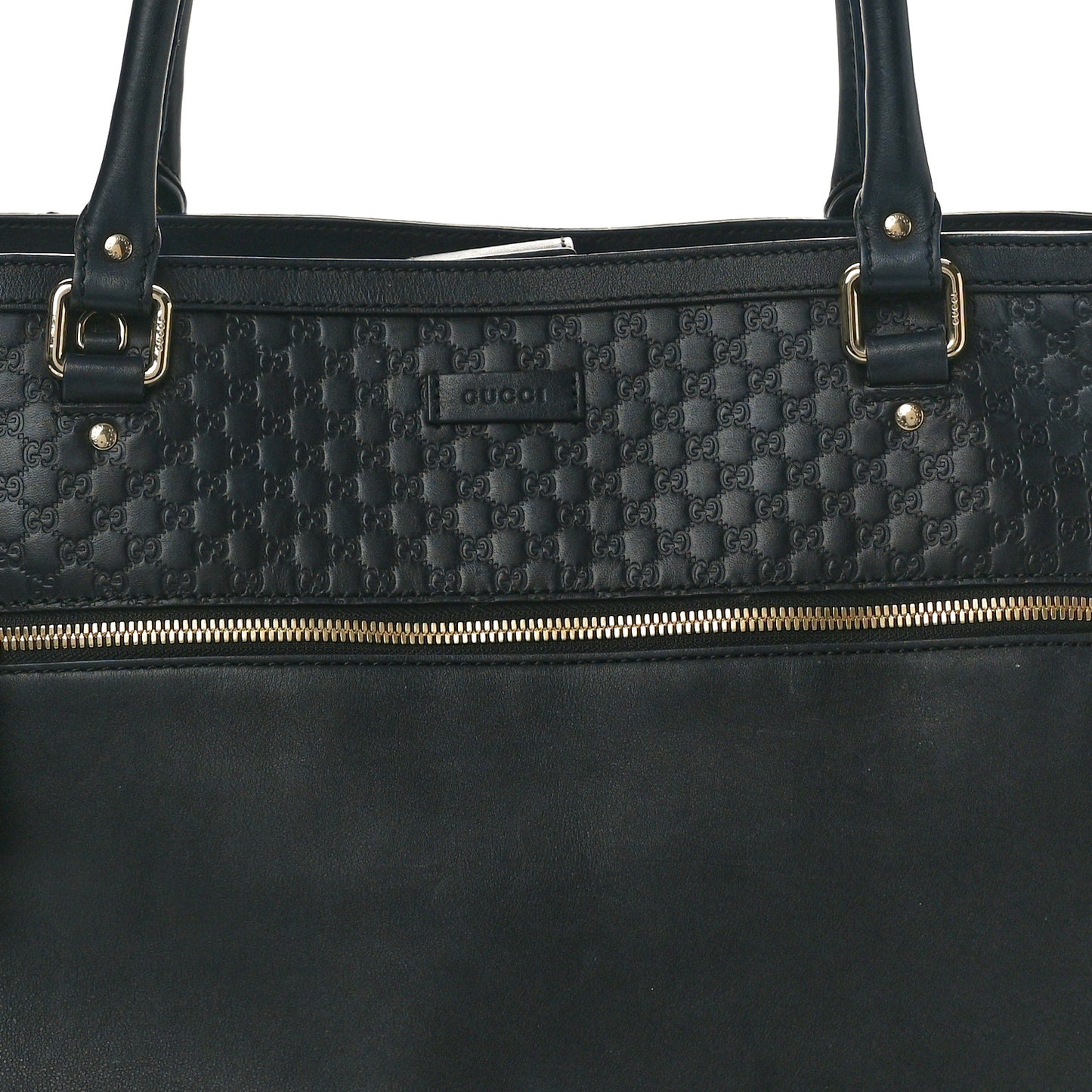 Soft Microguccissima Large Tote Black