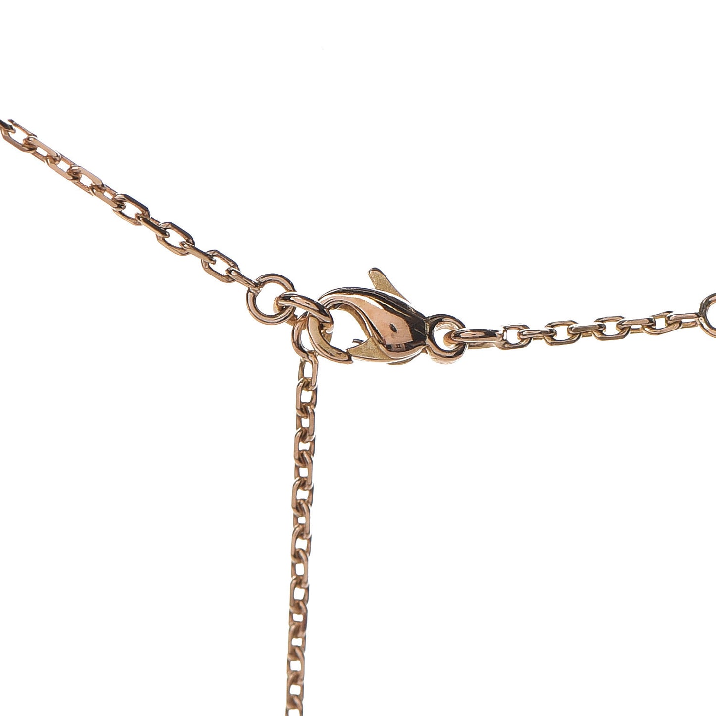 18K Yellow Gold Diamond Large Fleurette Pendant Necklace