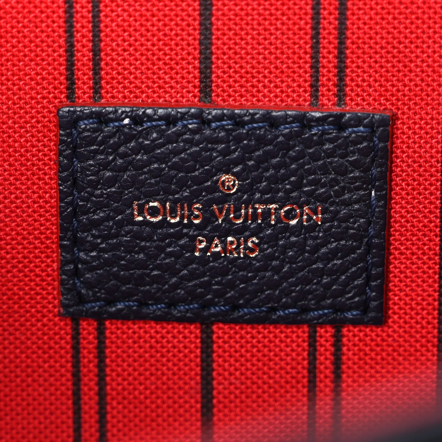 Empreinte Pochette Metis Marine Rouge Marine Rouge