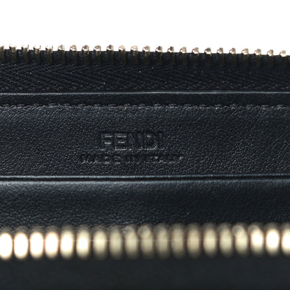 Fendi Vitello Liberty Century Lucido By The Way Zip Around Wallet Black 5 of 12