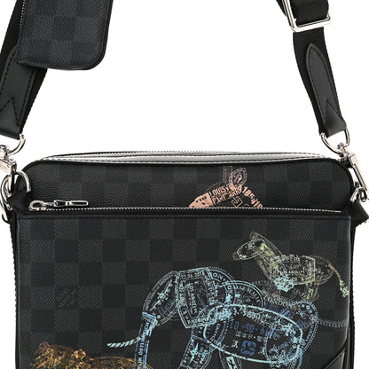 Louis Vuitton Damier Graphite Wild Animals Trio Messenger 7 of 9