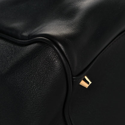 Burberry Calfskin Small Canterbury Tote Black 9 of 13