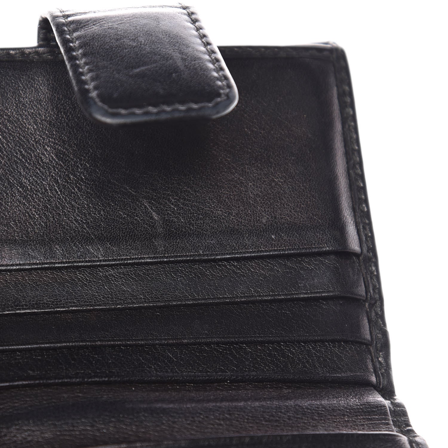 Gucci Calfskin Interlocking G French Wallet Black 8 of 11