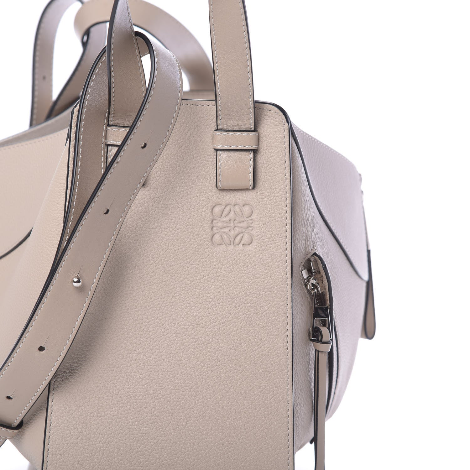Loewe Calfskin Small Hammock Shoulder Bag Light Oat 8 of 11