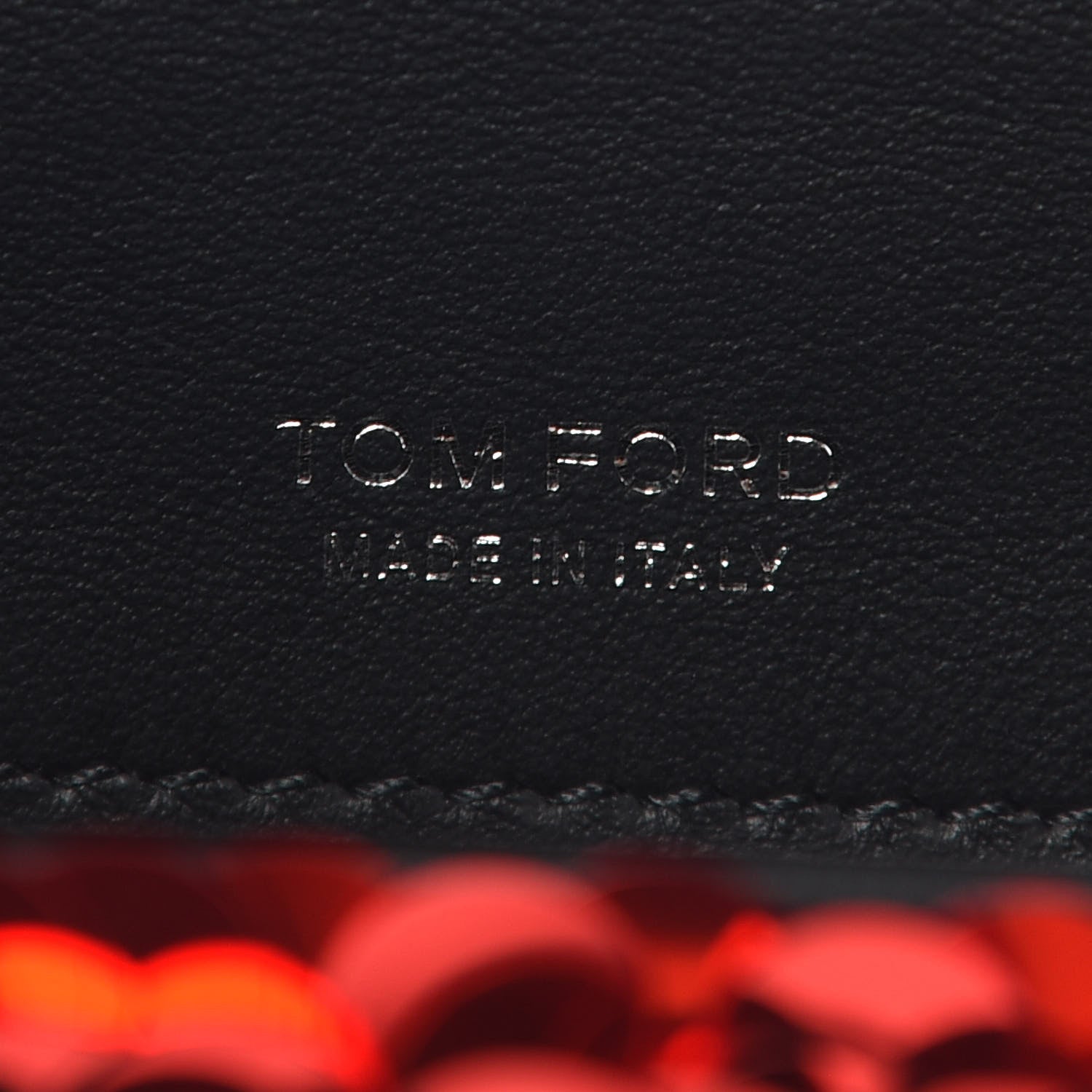 Tom Ford Sequin Kiss Large Natalia Bag Red 6 of 8