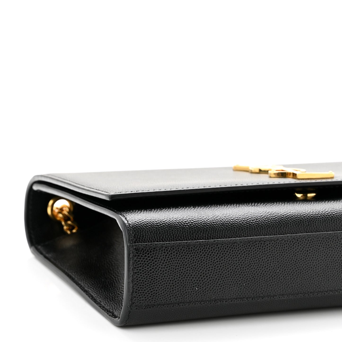 Grain De Poudre Medium Classic Monogram Kate Satchel Black