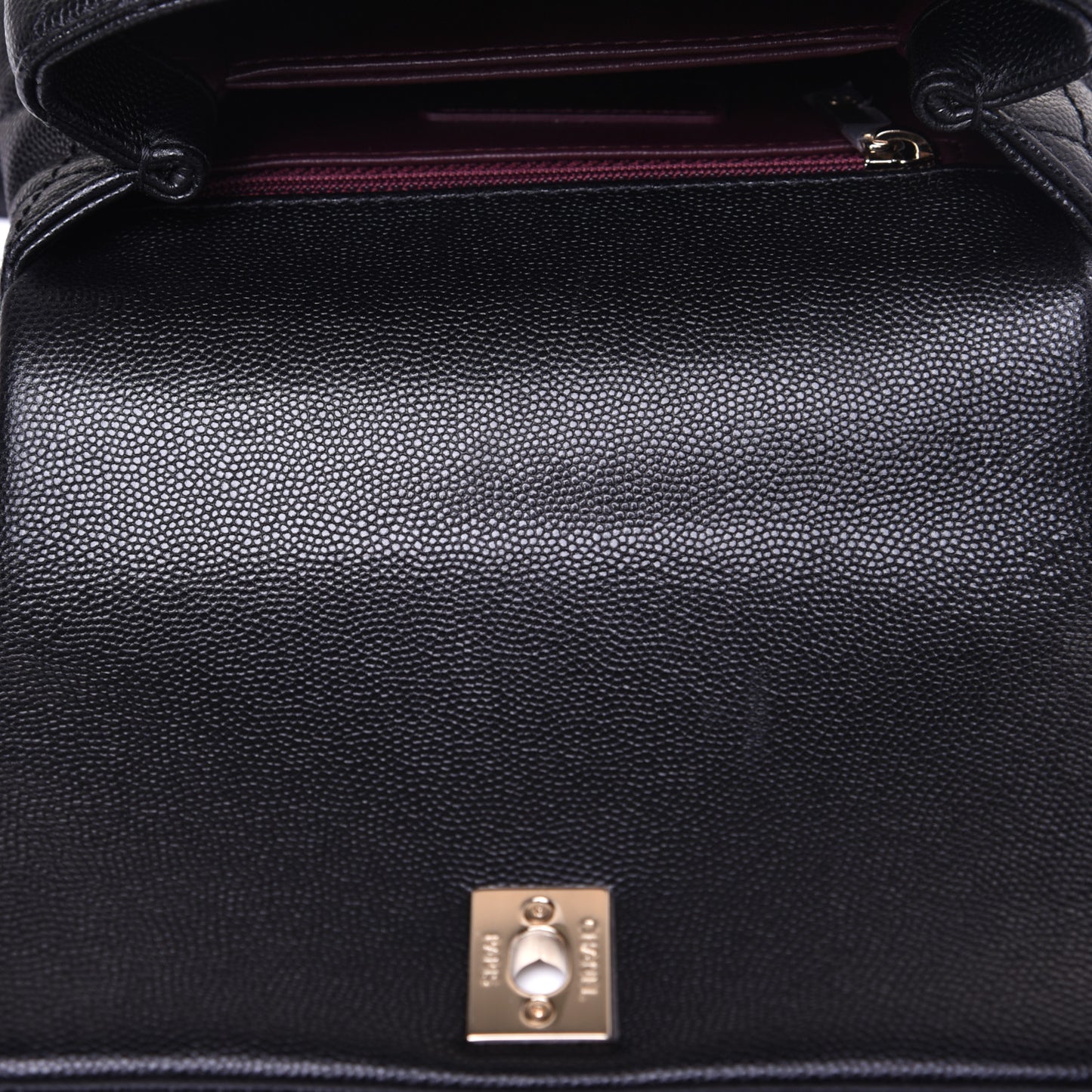 Caviar Quilted Extra Mini Coco Handle Flap Black