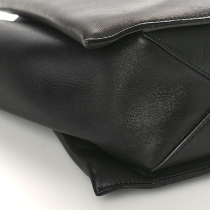 Celine Supple Natural Calfskin Medium Tri-Fold Bag Black 6 of 10
