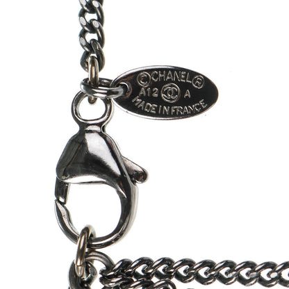 Chanel Enamel Camellia CC Necklace Black 5 of 6