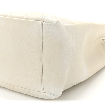 Chanel Caviar Quilted Grand Shopping Tote GST White 10 of 13