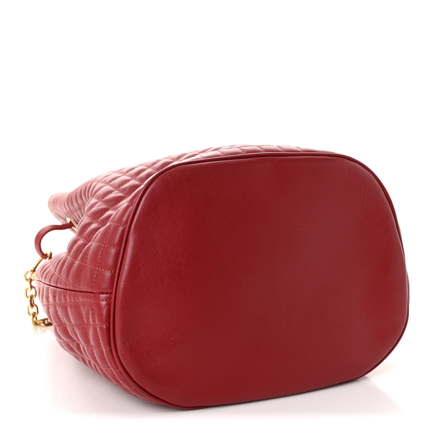 Celine Calfskin Quilted Small C Backpack Red 4 of 9