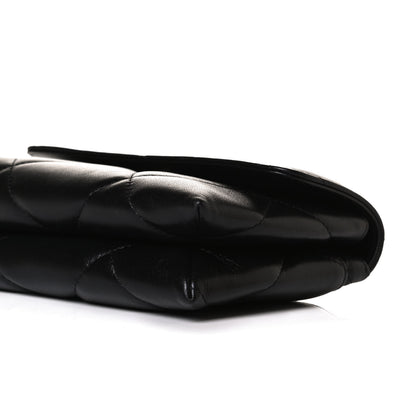 Chanel Lambskin Quilted Chanel 19 Flap Clutch Black 11 of 14