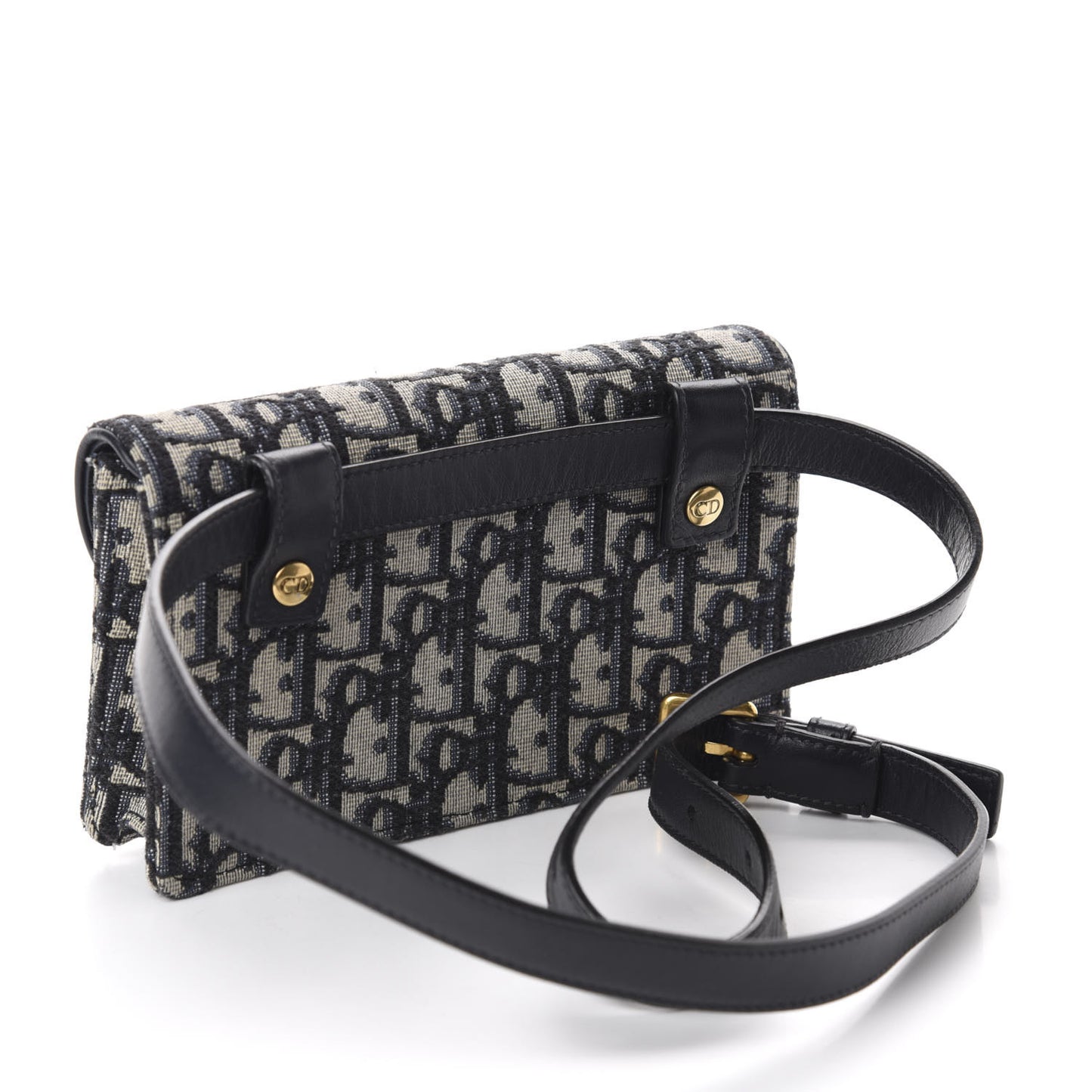 Oblique Saddle Belt Bag Blue