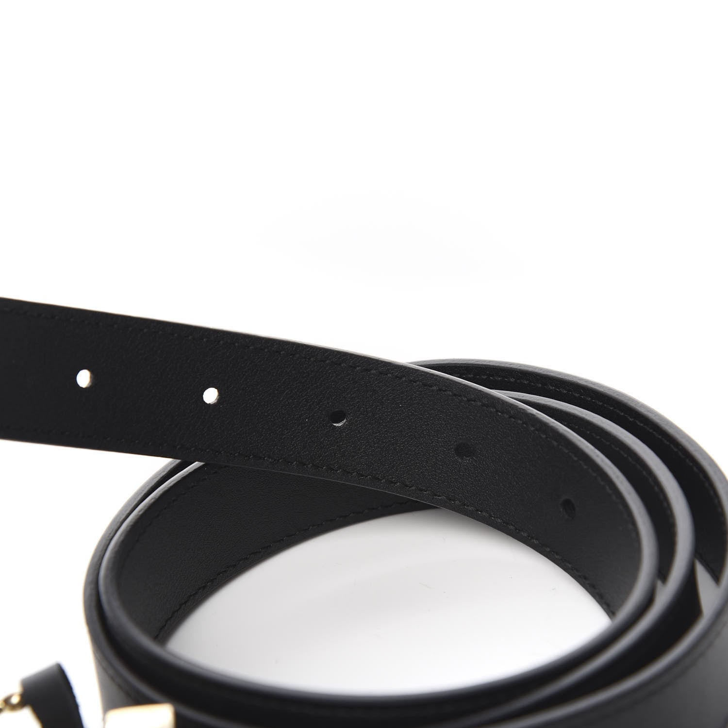 Gucci Moon Calfskin Torchon Double G 25mm Belt 90 36 Black 4 of 5
