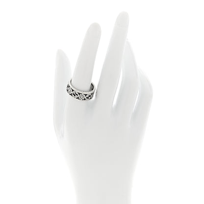 Gucci Sterling Silver Interlocking G Flower Ring 54 7 2 of 6