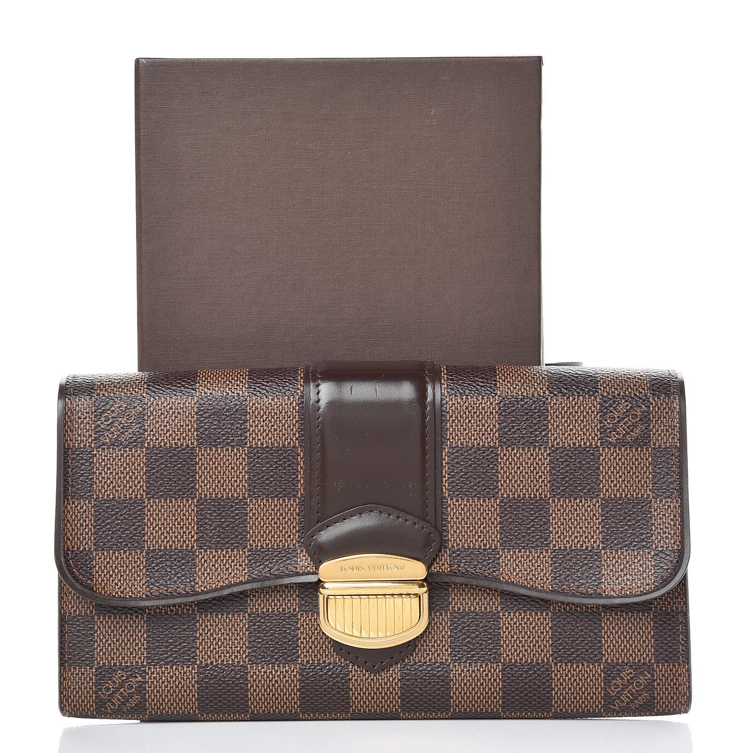 Louis Vuitton Damier Ebene Sistina Wallet 12 of 12