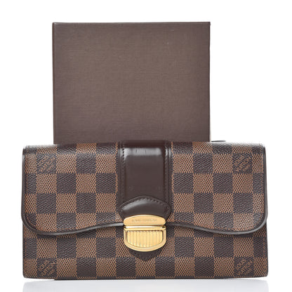 Louis Vuitton Damier Ebene Sistina Wallet 12 of 12