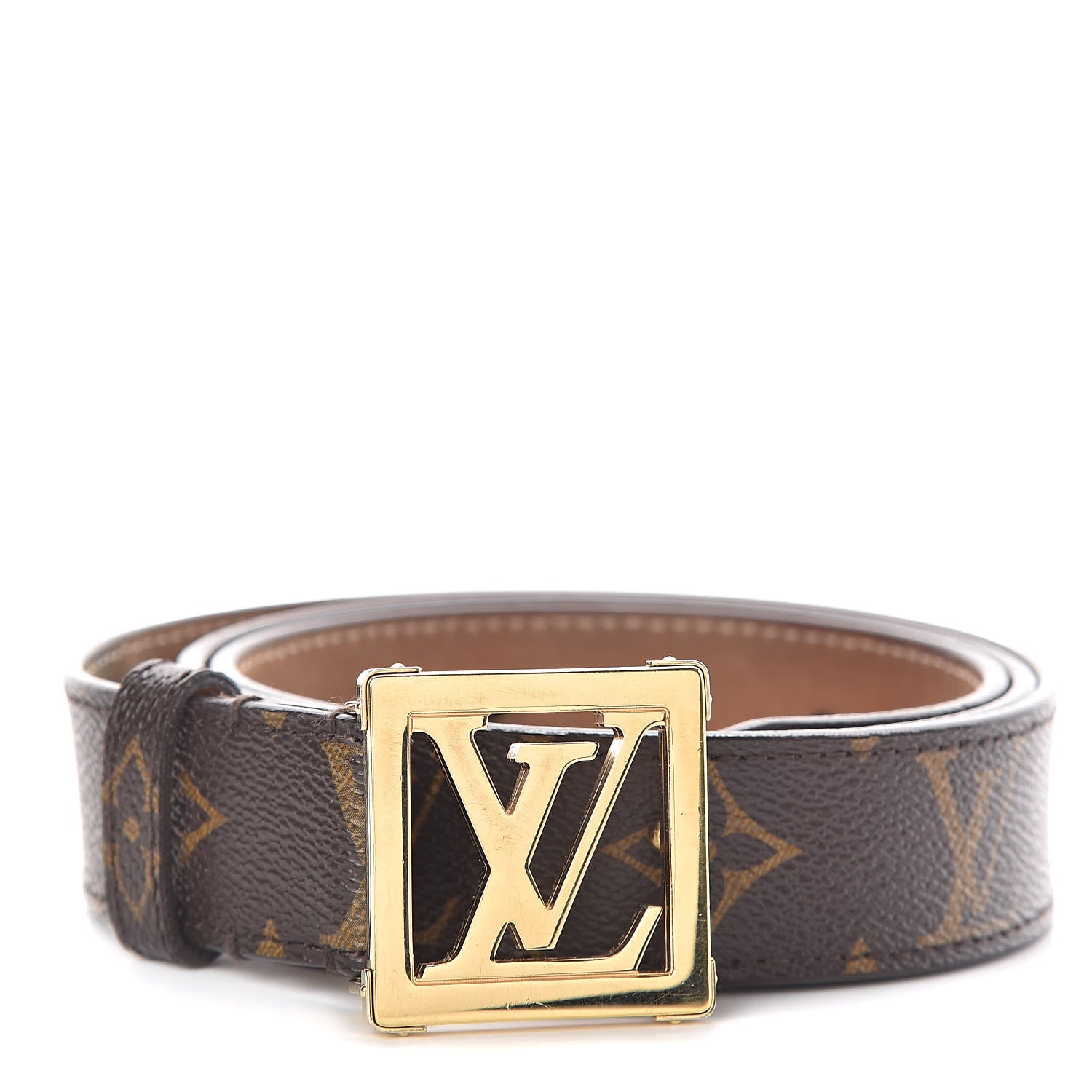 Louis Vuitton Monogram LV Frame Belt 90 36 1 of 8