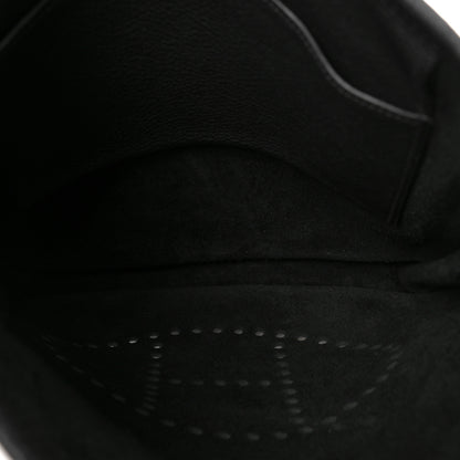 Hermes Taurillon Clemence Evelyne PM Black 5 of 8