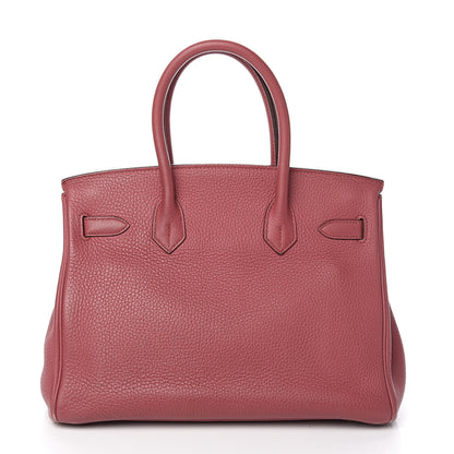 Hermes Taurillon Clemence Birkin 30 Bois de Rose 4 of 33