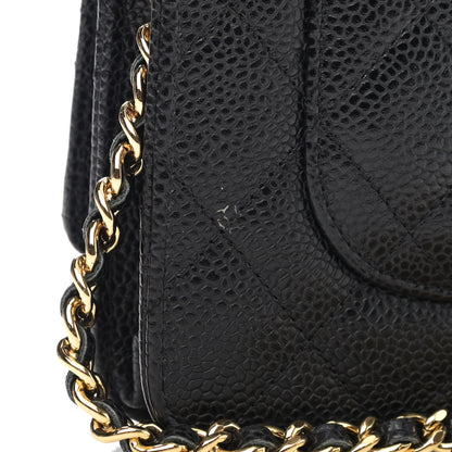 Chanel Caviar Quilted Wallet On Chain WOC Black 12 of 13