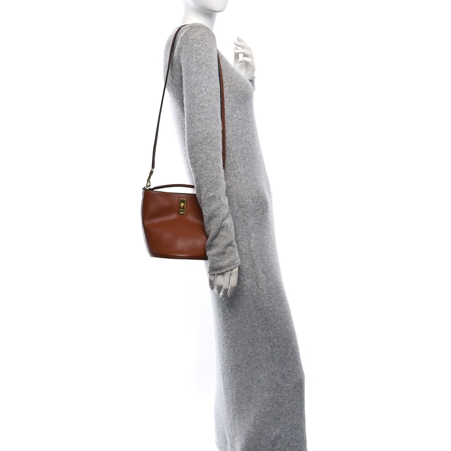 Celine Smooth Calfskin Teen Bucket 16 Tan 2 of 10