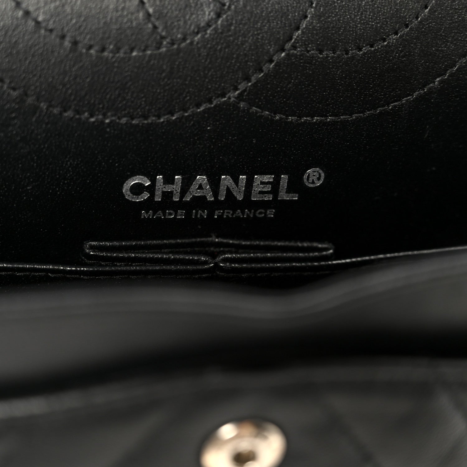 Chanel Sheepskin Chevron Quilted 2.55 Reissue 225 Double Flap So Black 6 of 10