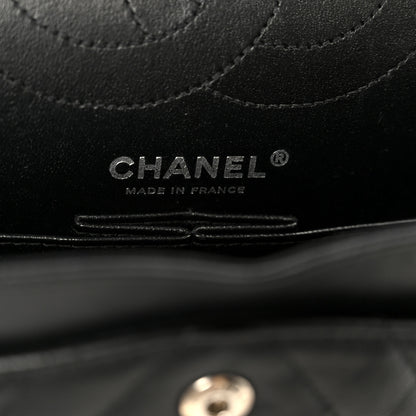 Chanel Sheepskin Chevron Quilted 2.55 Reissue 225 Double Flap So Black 6 of 10