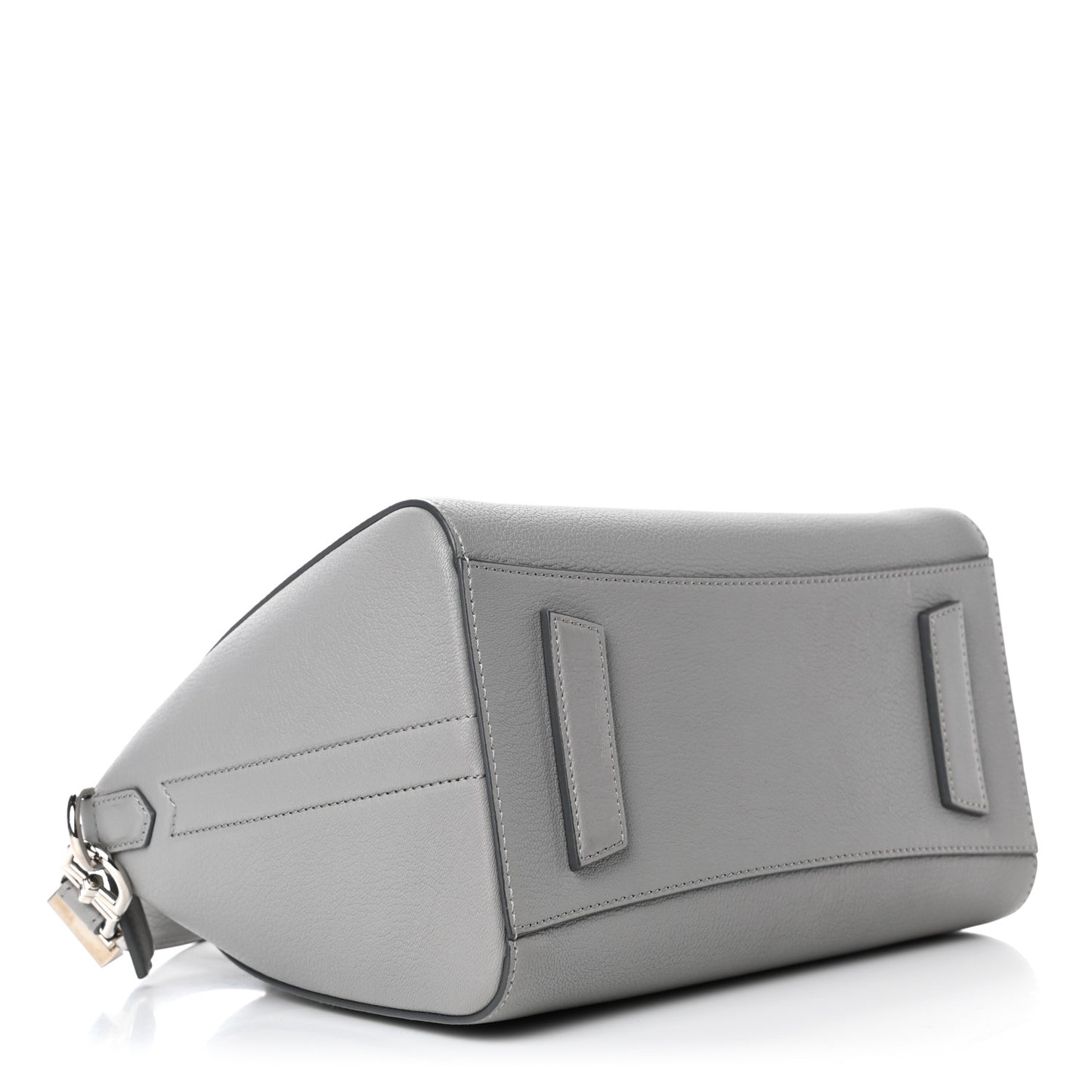Sugar Goatskin Small Antigona Pearl Grey