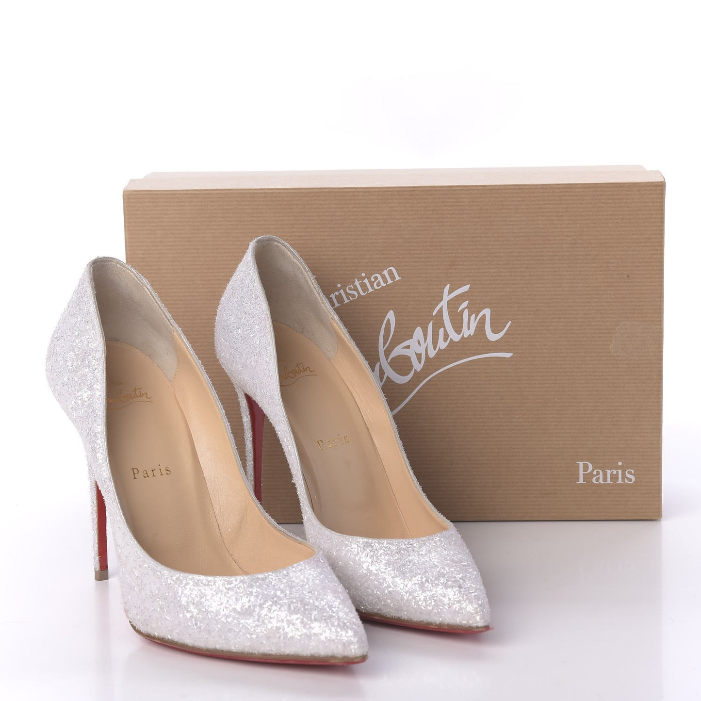 Glitter Givre Pigalle Follies 100 Pumps 39 White