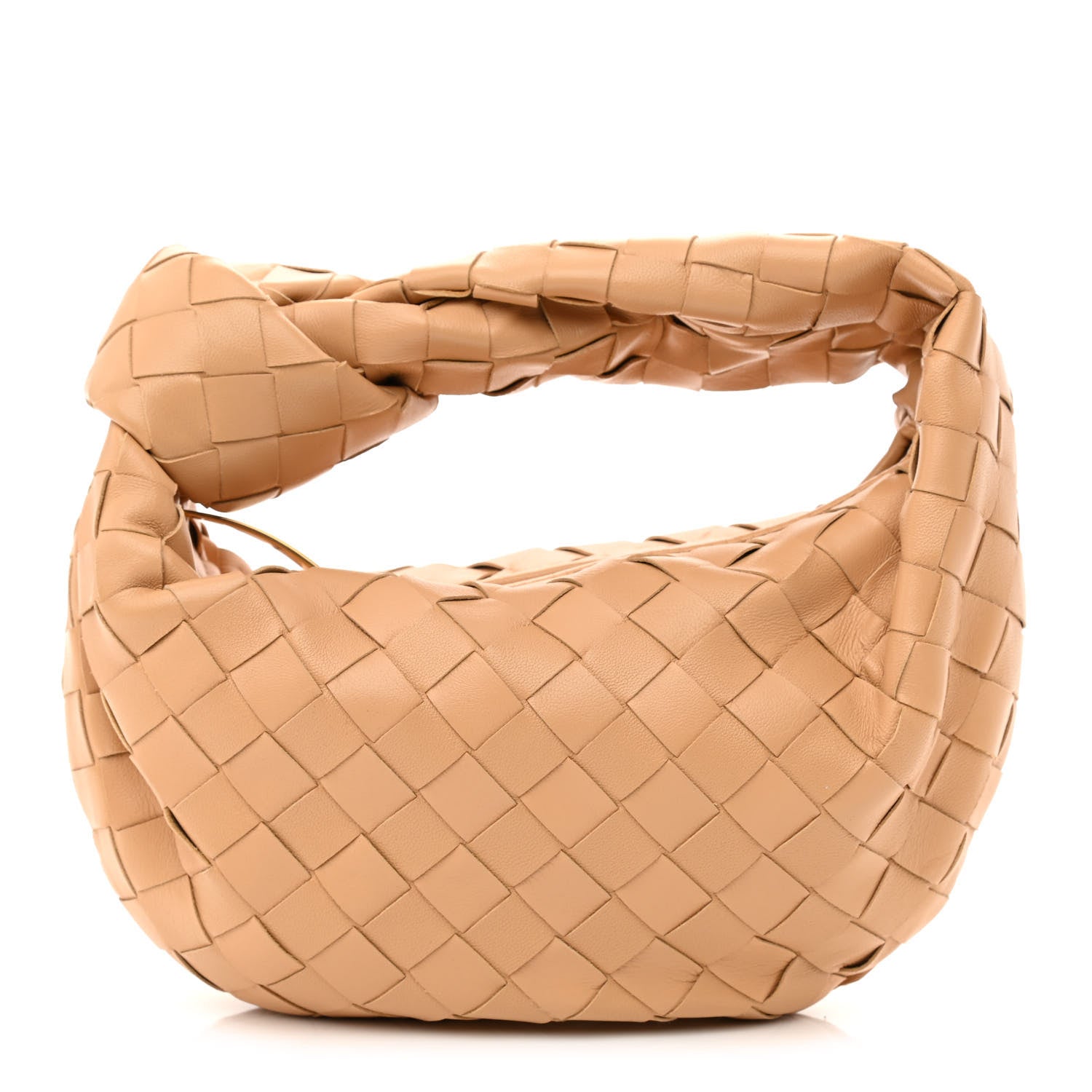 product image of BOTTEGA VENETA Nappa Intrecciato Mini Jodie Almond FASHIONPHILE
