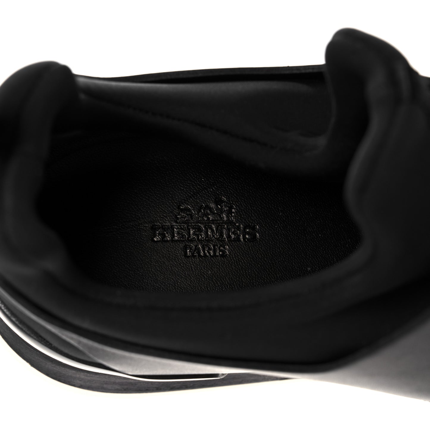 Technical Canvas Calfskin Goatskin Mens Player Sneakers 41 Black