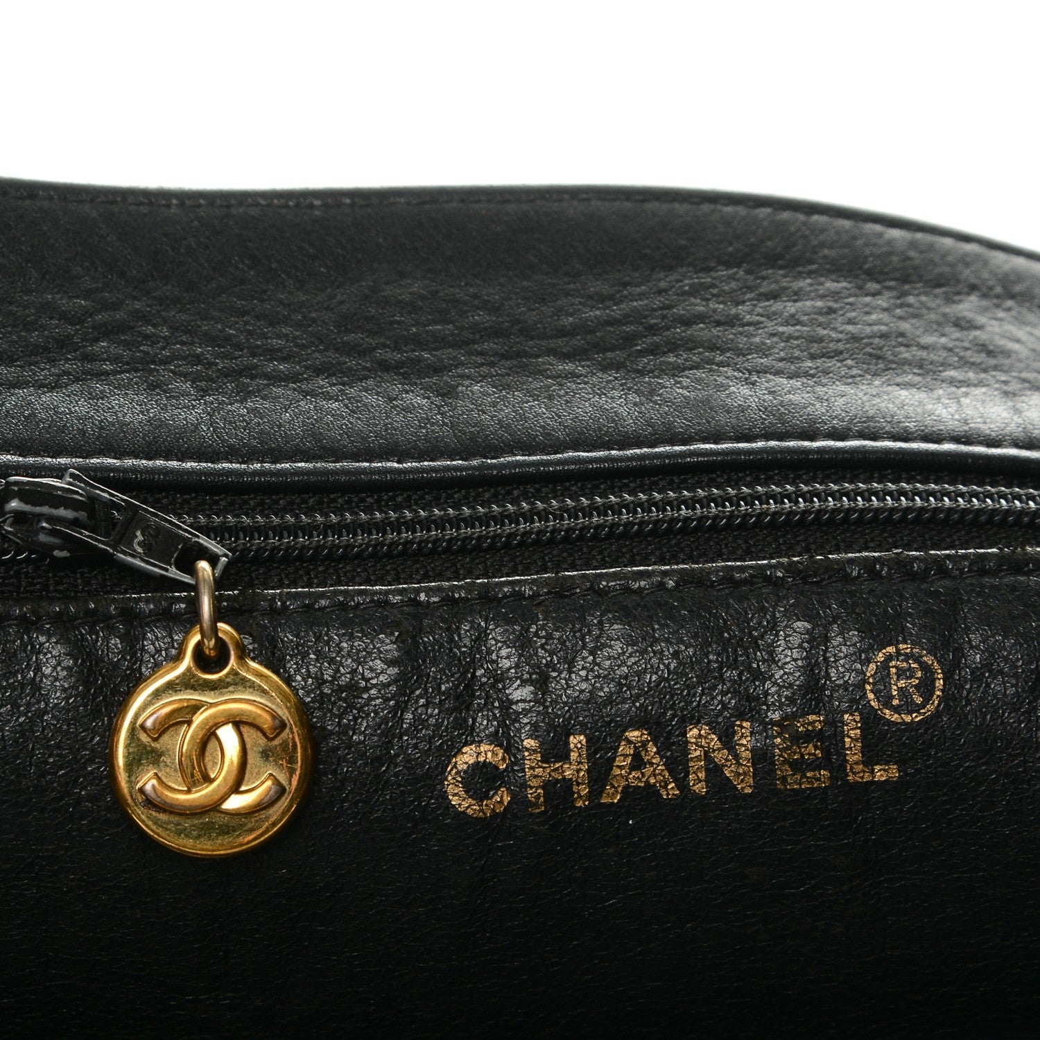 Chanel Lambskin CC Tote Black 7 of 14