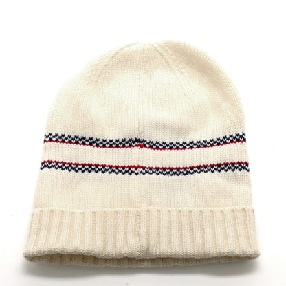 Christian Dior Cashmere Wool D-White Beanie White 2 of 5