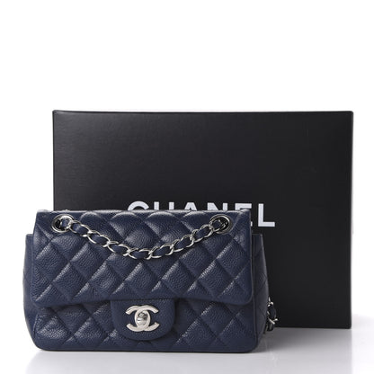 Chanel Caviar Quilted Mini Rectangular Flap Navy 11 of 11