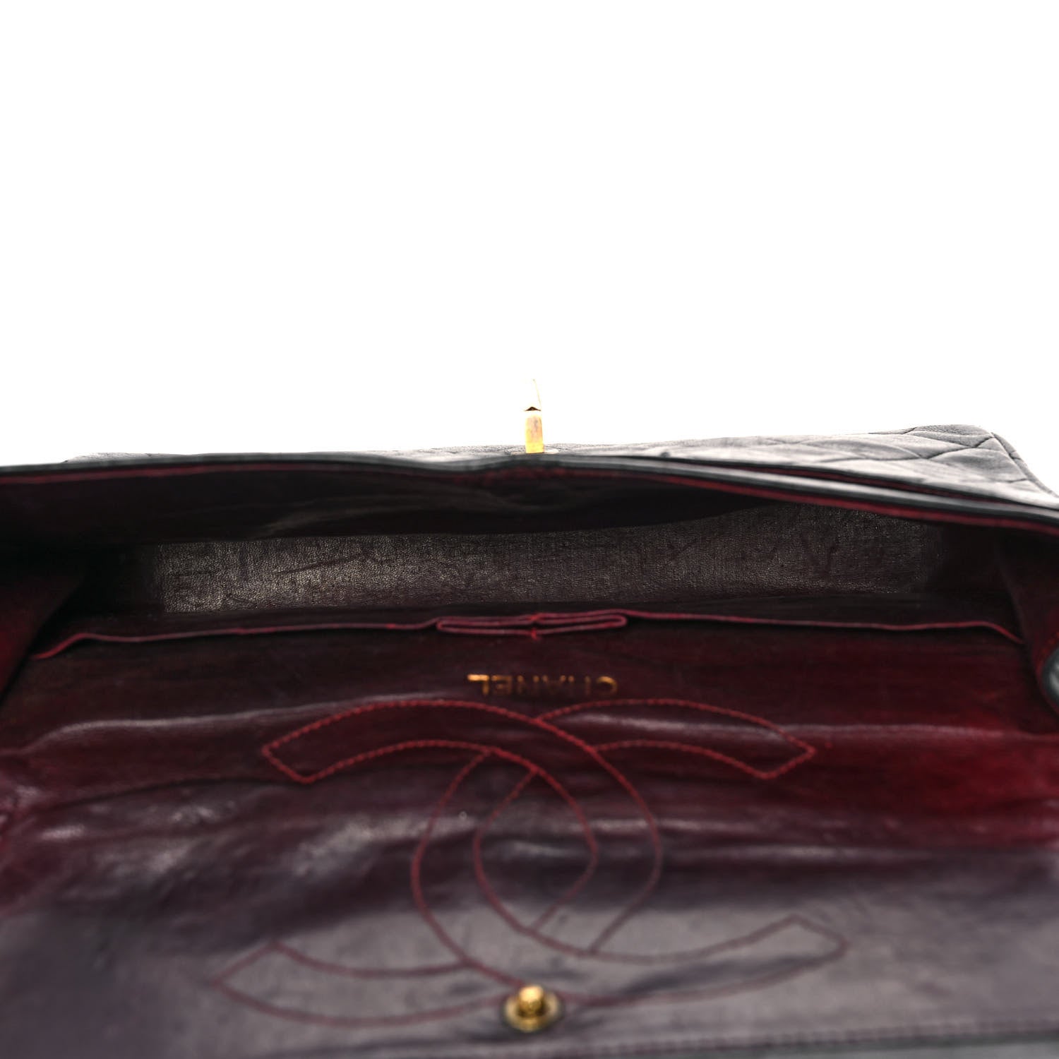 Chanel Lambskin Quilted Medium Double Flap Black 4 of 18