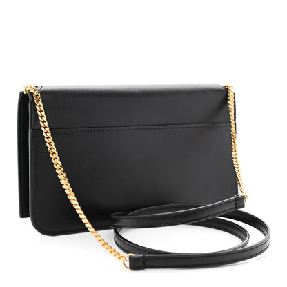 Saint Laurent Smooth Calfskin Monogram Phone Holder Crossbody Black 3 of 11