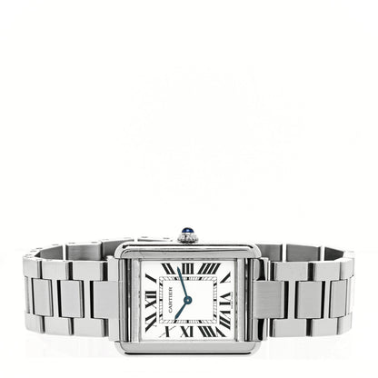 Cartier Stainless Steel 24mm Tank Solo Quartz Watch 2 of 4