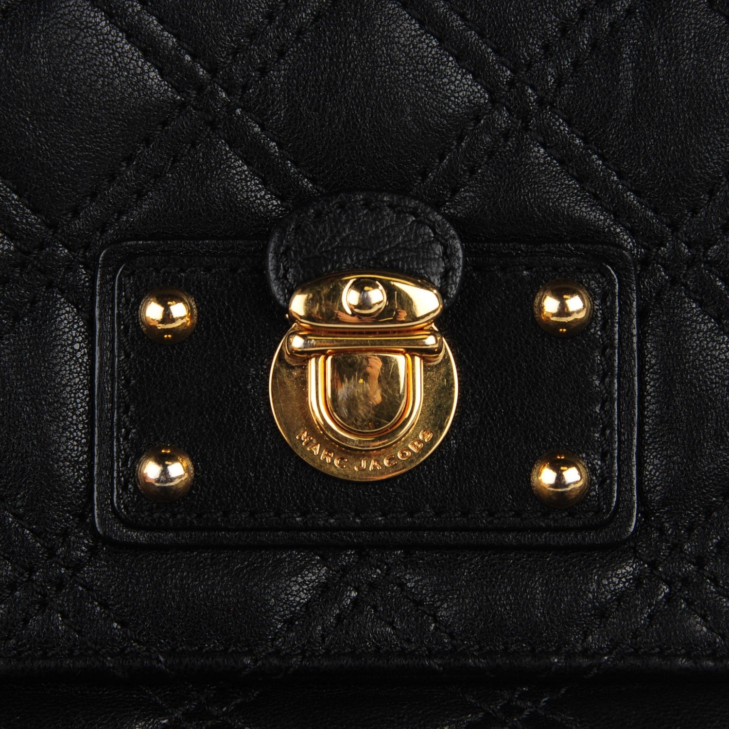 Marc Jacobs Lambskin Quilted The Large Single Flap Black 6 of 8