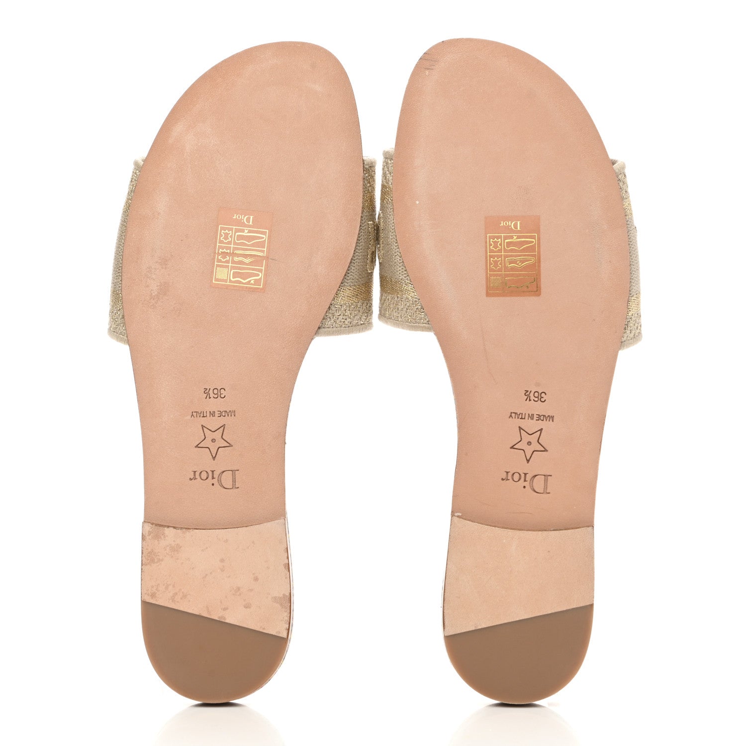Christian Dior Lurex Romance Embroidered Dway Mules Slide Sandals 36.5 Metal Multicolor 5 of 10