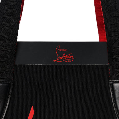 Christian Louboutin Braided Canvas Small Cabalace Shopper Tote Black 7 of 12