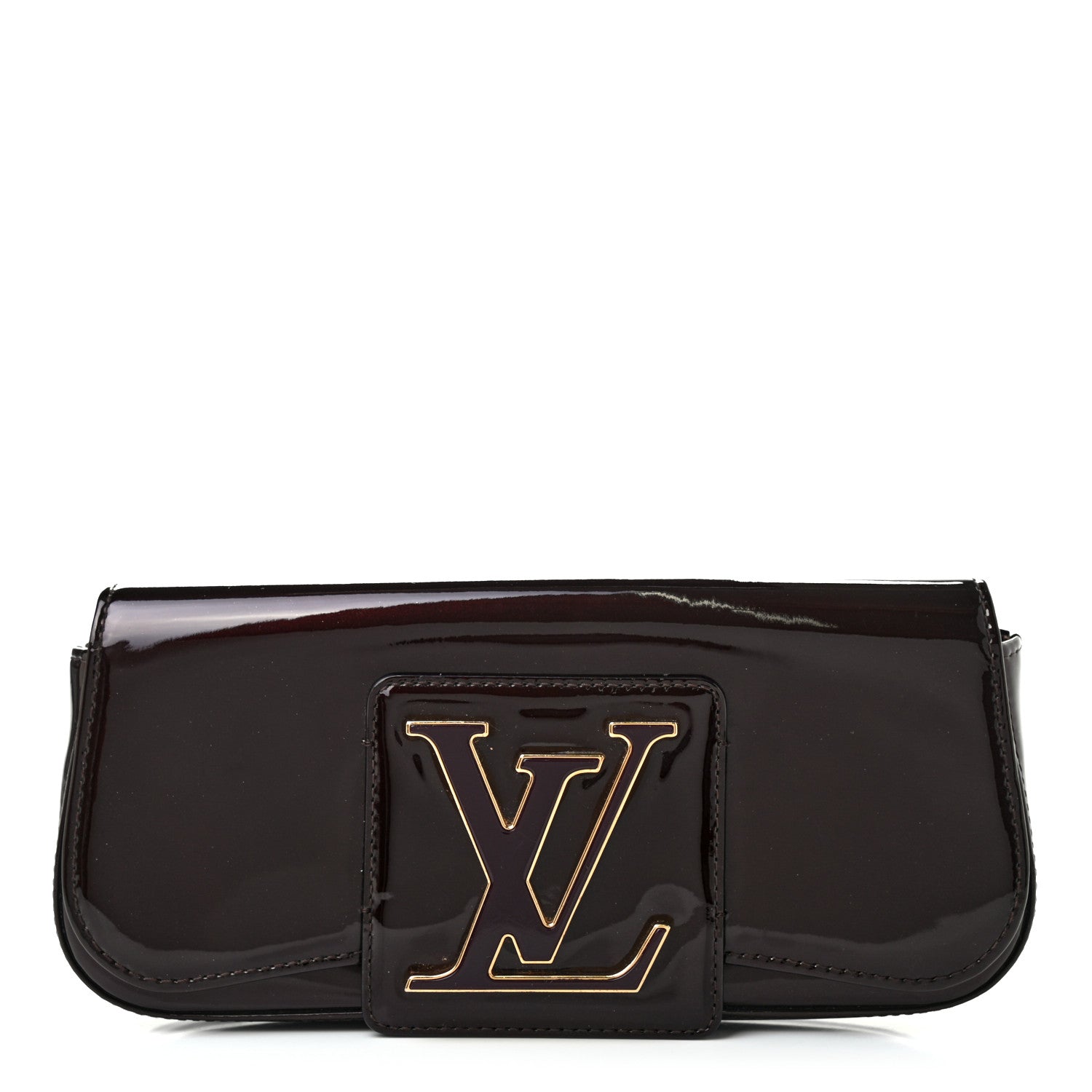 Louis Vuitton Patent Sobe Clutch Amarante 1 of 9