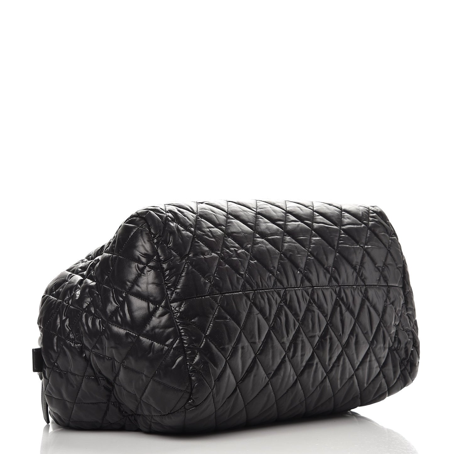 Nylon Quilted Coco Cocoon Bowler Black