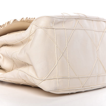 Christian Dior Calfskin Cannage Fringe Small Miss Dior Flap White 10 of 12