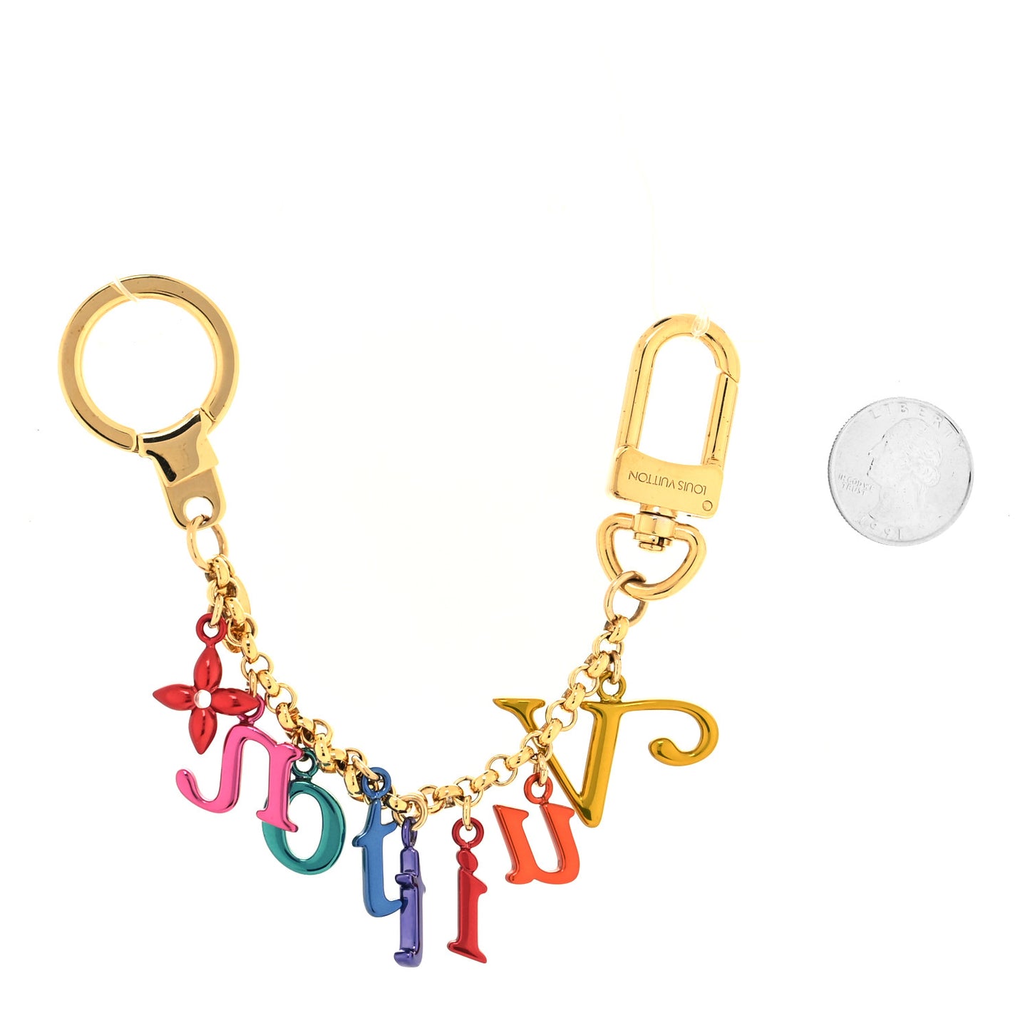 New Wave Key Chain Bag Charm Multicolor