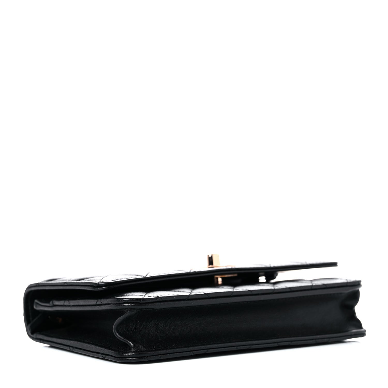 Chanel Lambskin Quilted Trendy CC Wallet On Chain WOC Black 3 of 12