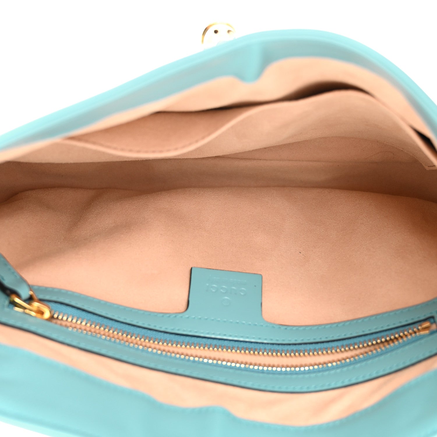 Gucci Boarded Dyana Lux Calfskin Small Jackie 1961 Hobo Dusty Azure 5 of 12