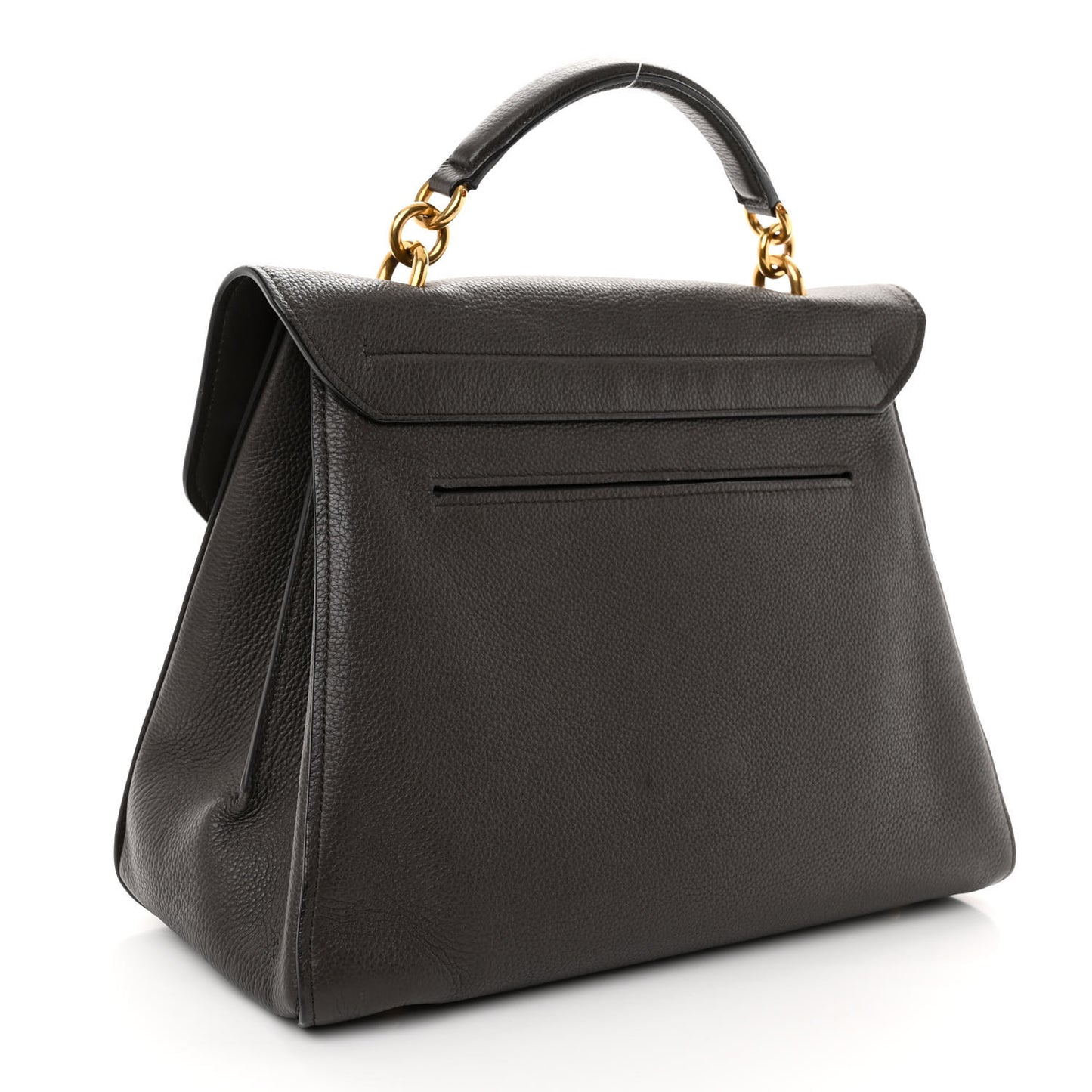 Calfskin Medium Margot Top Handle Satchel Flannel