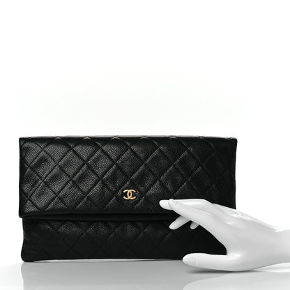 Chanel Caviar Quilted CC Beauty Clutch Black 2 of 11